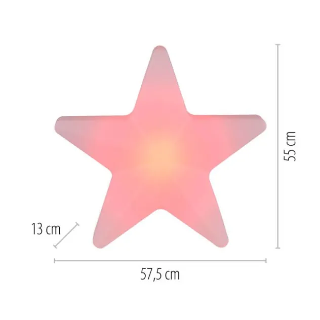 LED Akku Leuchte AKKU-STAR, weiss, groß, Outdoor IP44, USB-Ladekabel
