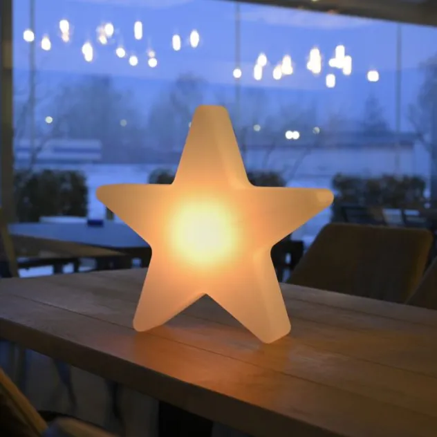 LED Akku Leuchte AKKU-STAR, weiss, klein, Deko-Leuchte Outdoor, IP44, USB-Ladekabel