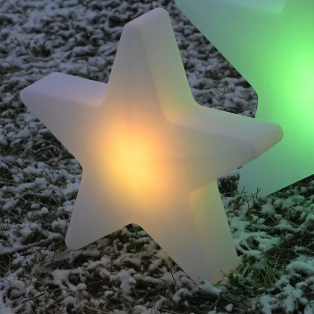 LED Akku Leuchte AKKU-STAR, weiss, klein, Deko-Leuchte Outdoor, IP44, USB-Ladekabel