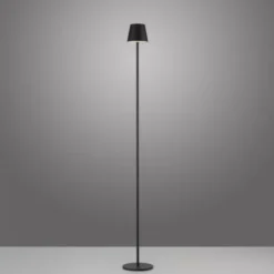 LED Akkuleuchte schwarz Steh- und Tischleuchte Touchdimmer IP54 Außenbereich