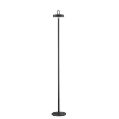 LED Akku Stehlampe schwarz dimmbar per Touch IP44 Memoryfunktion