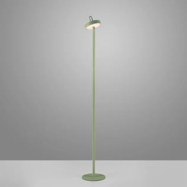 LED Akku Stehleuchte grün Touchdimmer IP44 Innenbereich Garten