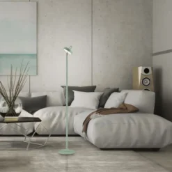 LED Akku Stehleuchte grün Touchdimmer IP44 Innenbereich Garten