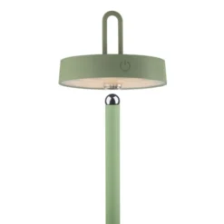 LED Akku Stehleuchte grün Touchdimmer IP44 Innenbereich Garten