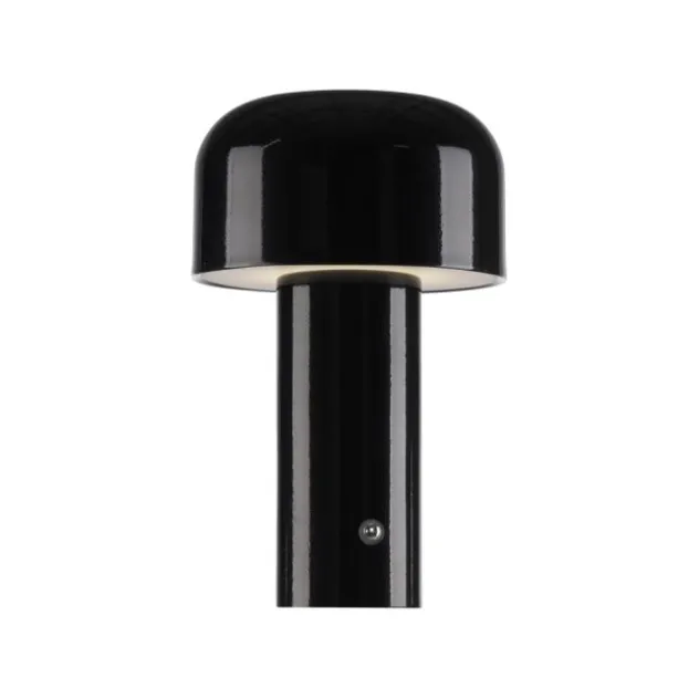 LED Akku Tischleuchte schwarz Pilzform dimmbar per Touch USB