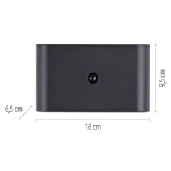 LED Akku Wandleuchte AKKU-ZIDDY, schwarz, Bewegungsmelder, aufladbar