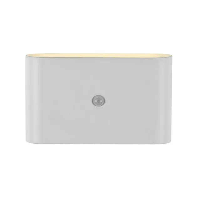LED Akku Wandleuchte AKKU-ZIDDY, weiss, IP44, aufladbar, Bewegungsmelder