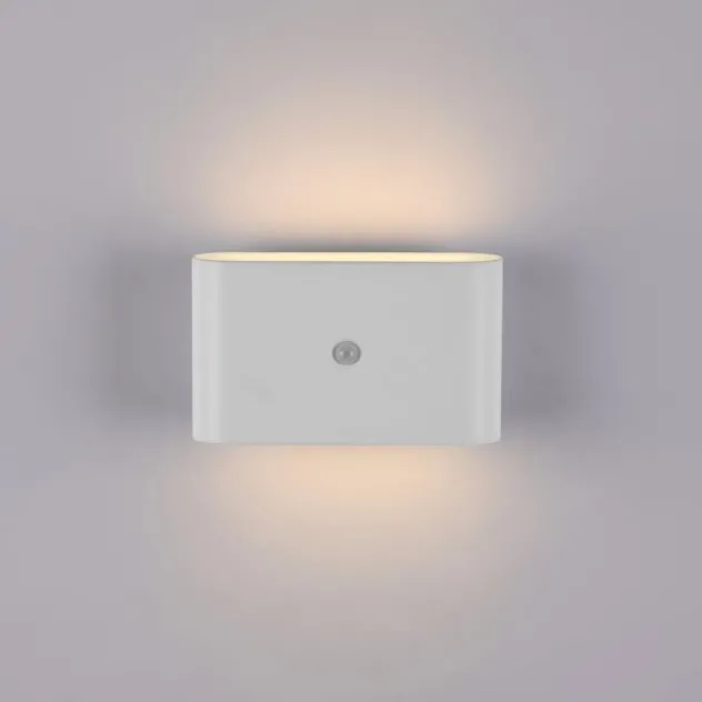 LED Akku Wandleuchte AKKU-ZIDDY, weiss, IP44, aufladbar, Bewegungsmelder