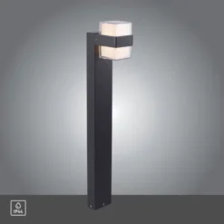 LED-Außenleuchte, Wegleuchte, anthrazit, IP44, Warmweiß