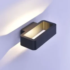LED-Außenwandleuchte, anthrazit, beidseitig beleuchtet, warmweiß, IP44