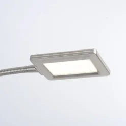 LED Deckenfluter mit Lesearm, modern, dimmbar, Drehdimmer, warmweißes Licht
