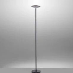 LED-Deckenfluter, schwarz, verstellbaren Fluterkopf, Stehlampe