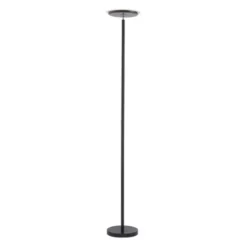 LED-Deckenfluter, schwarz, verstellbaren Fluterkopf, Stehlampe
