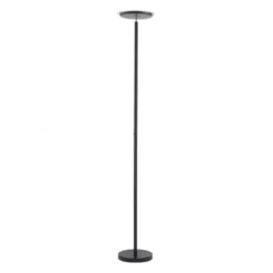 LED-Deckenfluter, schwarz, verstellbaren Fluterkopf, Stehlampe