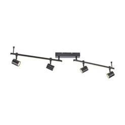 LED Deckenlampe 4 flammig mit LED Board schwarz drehbar Memoryfunktion