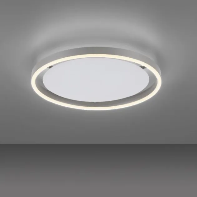LED Deckenleuchte aluminium rund Ø40cm dimmbar Switchmo warmweiß
