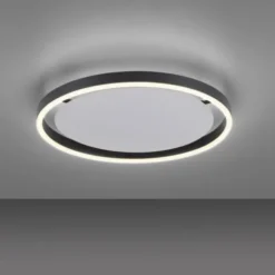 LED Deckenleuchte anthrazit rund Ø40cm dimmbar Switchmo warmweiß