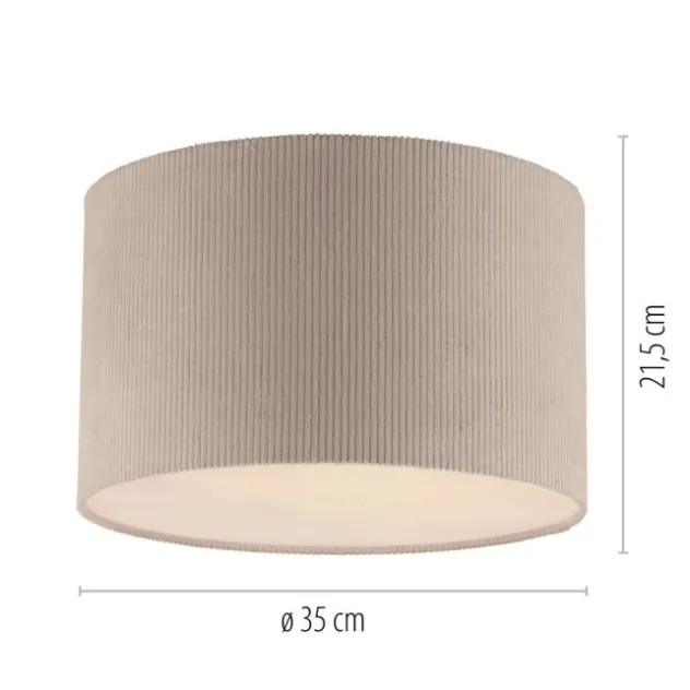 LED Deckenleuchte beige GREEN Cord Lampenschirm Schlafzimmer