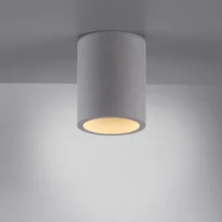 LED Deckenleuchte, betonfarben, GU10, LED wechselbar, IP20