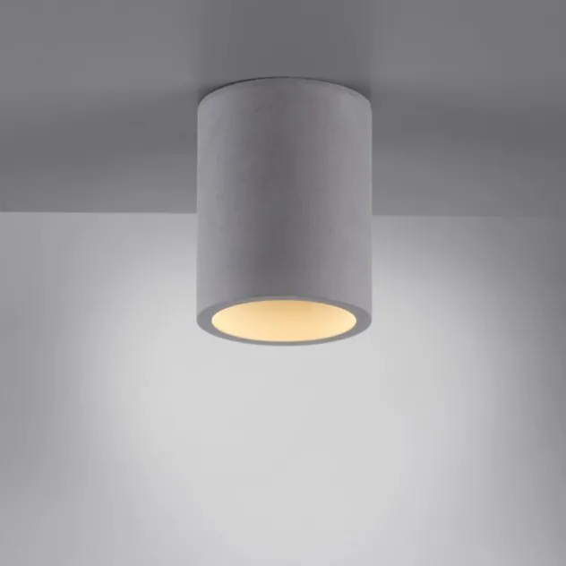 LED Deckenleuchte, betonfarben, GU10, LED wechselbar, IP20