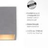LED-Deckenleuchte, betonfarben, GU10, LED wechselbar, IP20