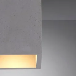 LED-Deckenleuchte, betonfarben, GU10, LED wechselbar, IP20