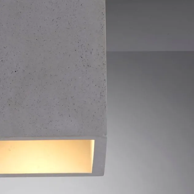 LED-Deckenleuchte, betonfarben, GU10, LED wechselbar, IP20