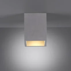 LED-Deckenleuchte, betonfarben, GU10, LED wechselbar, IP20