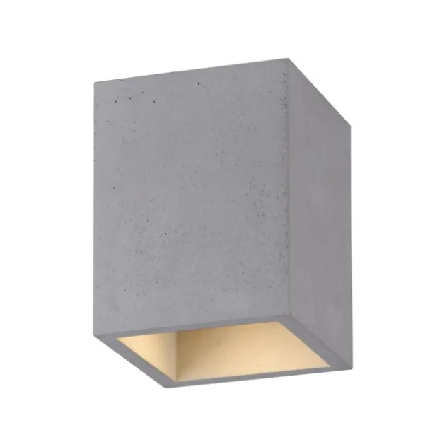 LED-Deckenleuchte, betonfarben, GU10, LED wechselbar, IP20