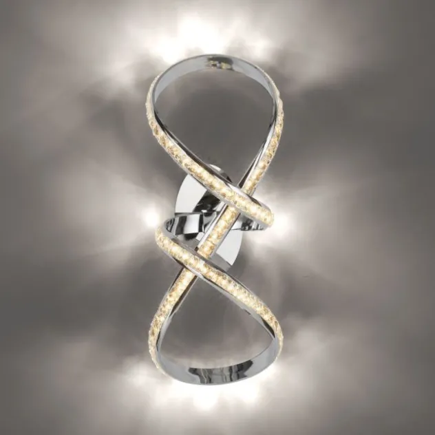 LED Deckenleuchte chrom dimmbar Memoryfunktion modern