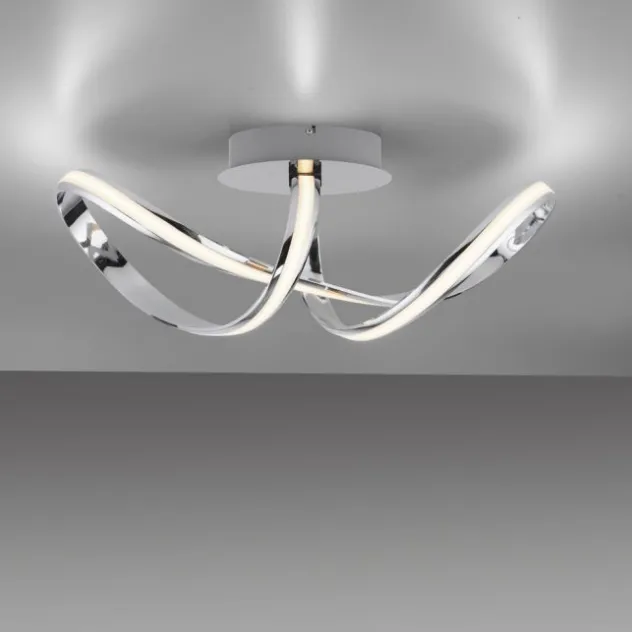 LED Deckenleuchte chrom dimmbar Memoryfunktion warmweiß