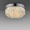 LED Deckenleuchte chrom Kristallanhänger dimmbar Memoryfunktion