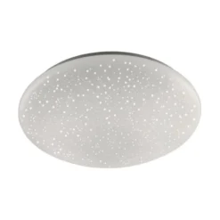 LED-Deckenleuchte, Ø 39cm, Sternenhimmel Optik, rund, weiß, dimmbar