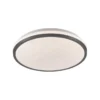 LED Deckenleuchte D=28cm schwarz Sternenhimmeloptik dimmbar