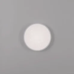 LED Deckenleuchte D=28cm silber Sternenhimmeloptik dimmbar