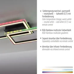 LED Deckenleuchte, dimmbar, Fernbedienung, Schlafzimmer,
