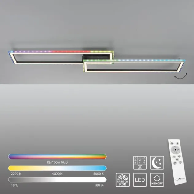 LED Deckenleuchte, dimmbar, Fernbedienung, Schlafzimmer,