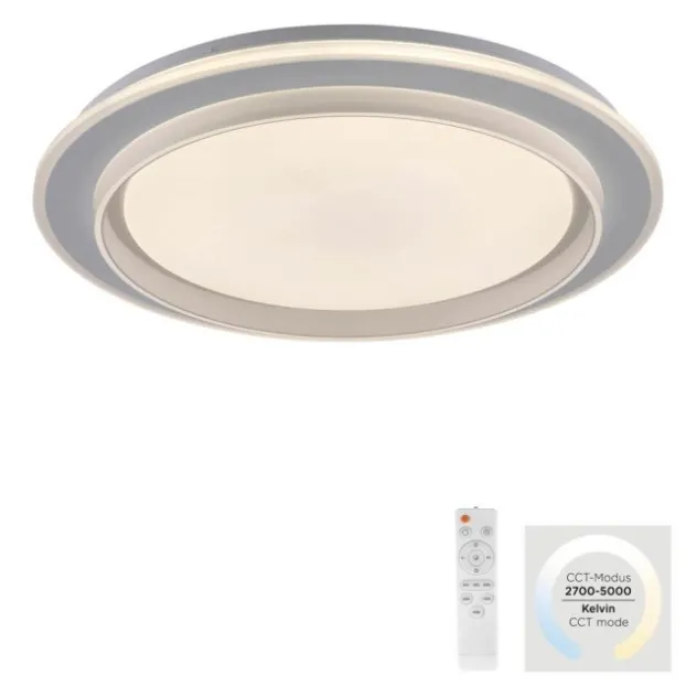 LED Deckenleuchte, dimmbar, weiß, mit Fernbedienung