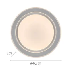 LED Deckenleuchte, dimmbar, weiß, mit Fernbedienung
