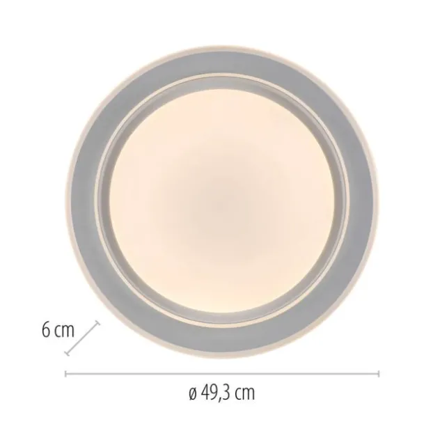 LED Deckenleuchte, dimmbar, weiß, mit Fernbedienung