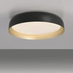 LED Deckenleuchte D=57 schwarz gold dimmbar per Fernbedienung CCT