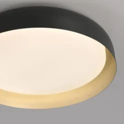 LED Deckenleuchte D=57 schwarz gold dimmbar per Fernbedienung CCT