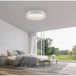 LED Deckenleuchte D=40 weiß dimmbar per Fernbedienung CCT