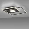 LED Deckenleuchte eckig Switchmo schwarz 3 Stufen Dimmung modern