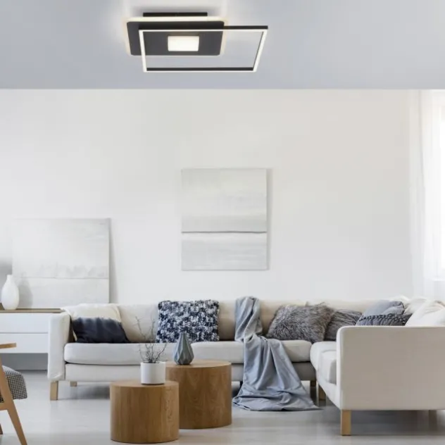 LED Deckenleuchte eckig Switchmo schwarz 3 Stufen Dimmung modern