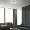 LED Deckenleuchte, ELIPSA, toffee, Tronicdimmer, Opalglas