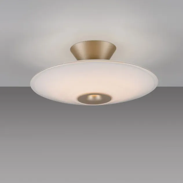 LED Deckenleuchte, ELIPSA, toffee, Tronicdimmer, Opalglas