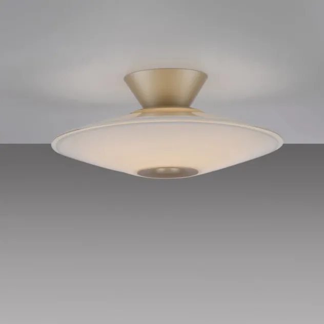 LED Deckenleuchte, ELIPSA, toffee, Tronicdimmer, Opalglas
