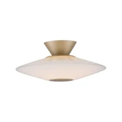 LED Deckenleuchte, ELIPSA, toffee, Tronicdimmer, Opalglas