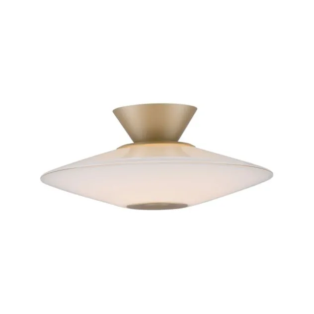 LED Deckenleuchte, ELIPSA, toffee, Tronicdimmer, Opalglas